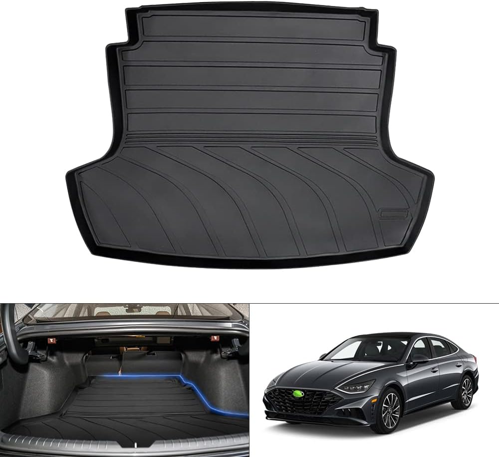 Custom Fit All Weather Cargo Liner Rear Trunk Liner Non-Slip TPO Odourless Pack of 2 J4169