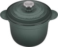 Enameled Cast Iron Rice Pot with Stoneware Insert, 2-1/2-Quart C163