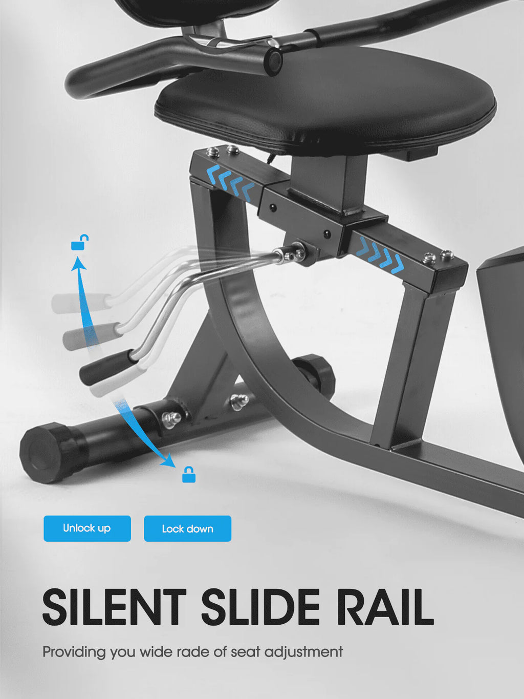 Recumbent Stationary Exercise Bike with Tablet Holder I51461