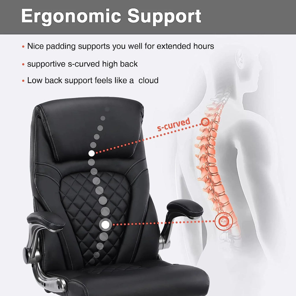 Black Ergonomic Office Chair with Lumbar Support Z9007