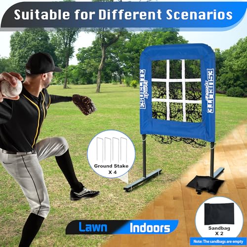 9 Hole Pitching Net with Strike Zone G370864