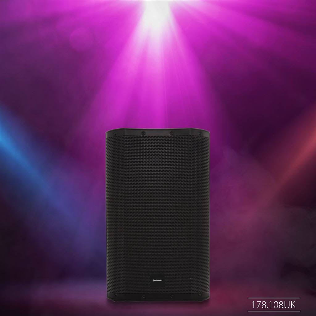 Full Range Active PA Speaker with Bluetooth, DSP, USB & SD Q106