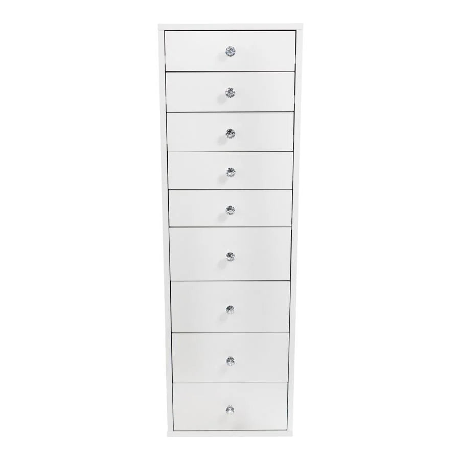 Light Pink 9 Drawer Makeup Vanity Storage A24786