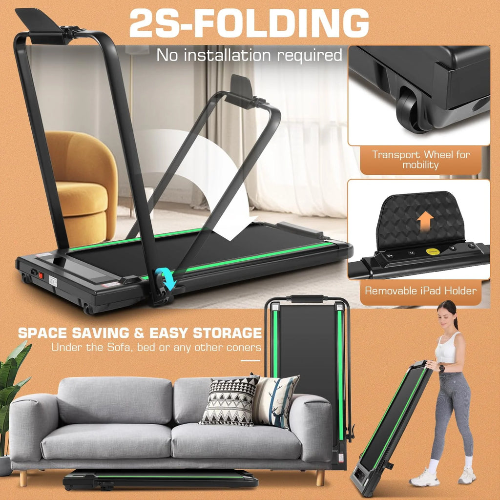 2 in 1 Folding Treadmill H589