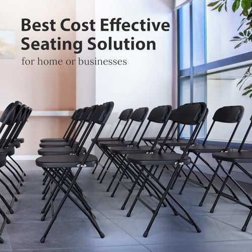 White 4 Pack Foldable Plastic Chair A200