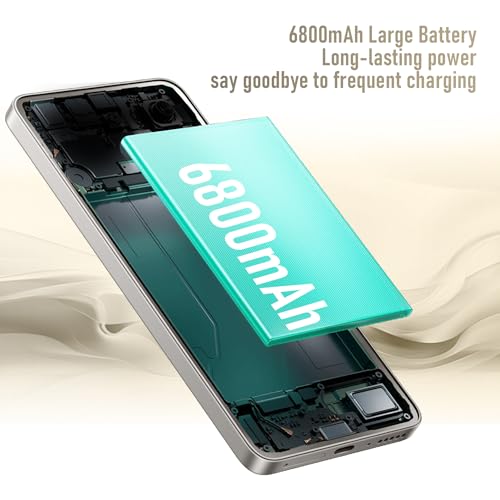 Unlocked Android Phone 8GB+256GB 6.7inch HD Screen 5G Dual SIM W6336