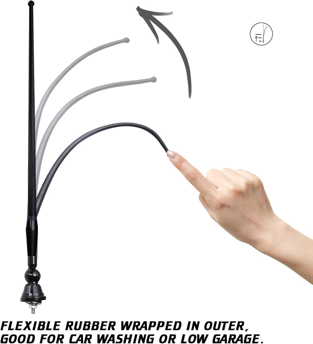 16 Inch Black AM/FM Marine Antenna O1419