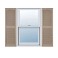 12"W x 25"H Cathedral Top Open Louver Shutter I538