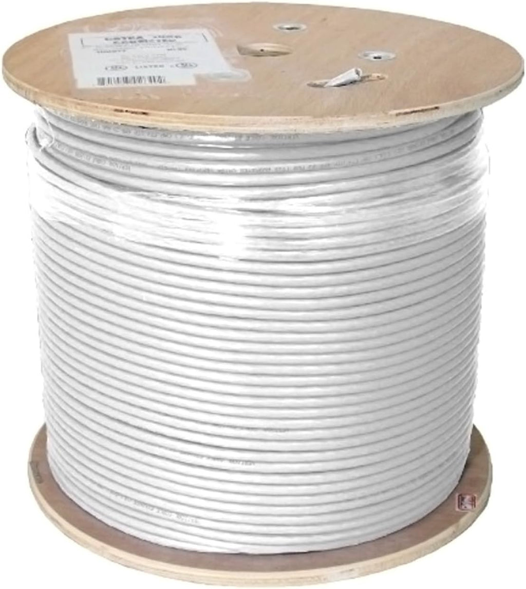 Cat6A UTP 23AWG Solid Bare Copper 1000ft Ethernet Cable, Blue M81354
