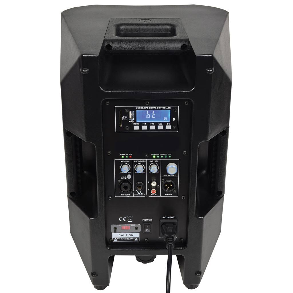 Full Range Active PA Speaker with Bluetooth, DSP, USB & SD Q106