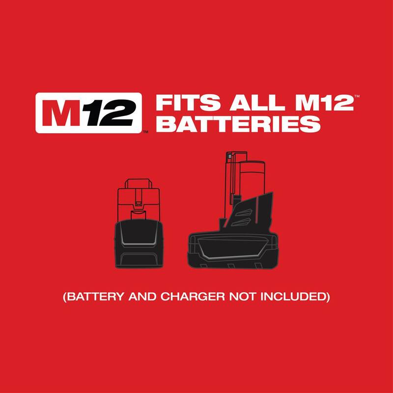 12V Brushless Cordless 1/2 in. Right Angle Impact Wrench with 2.5 Ah Battery T896185