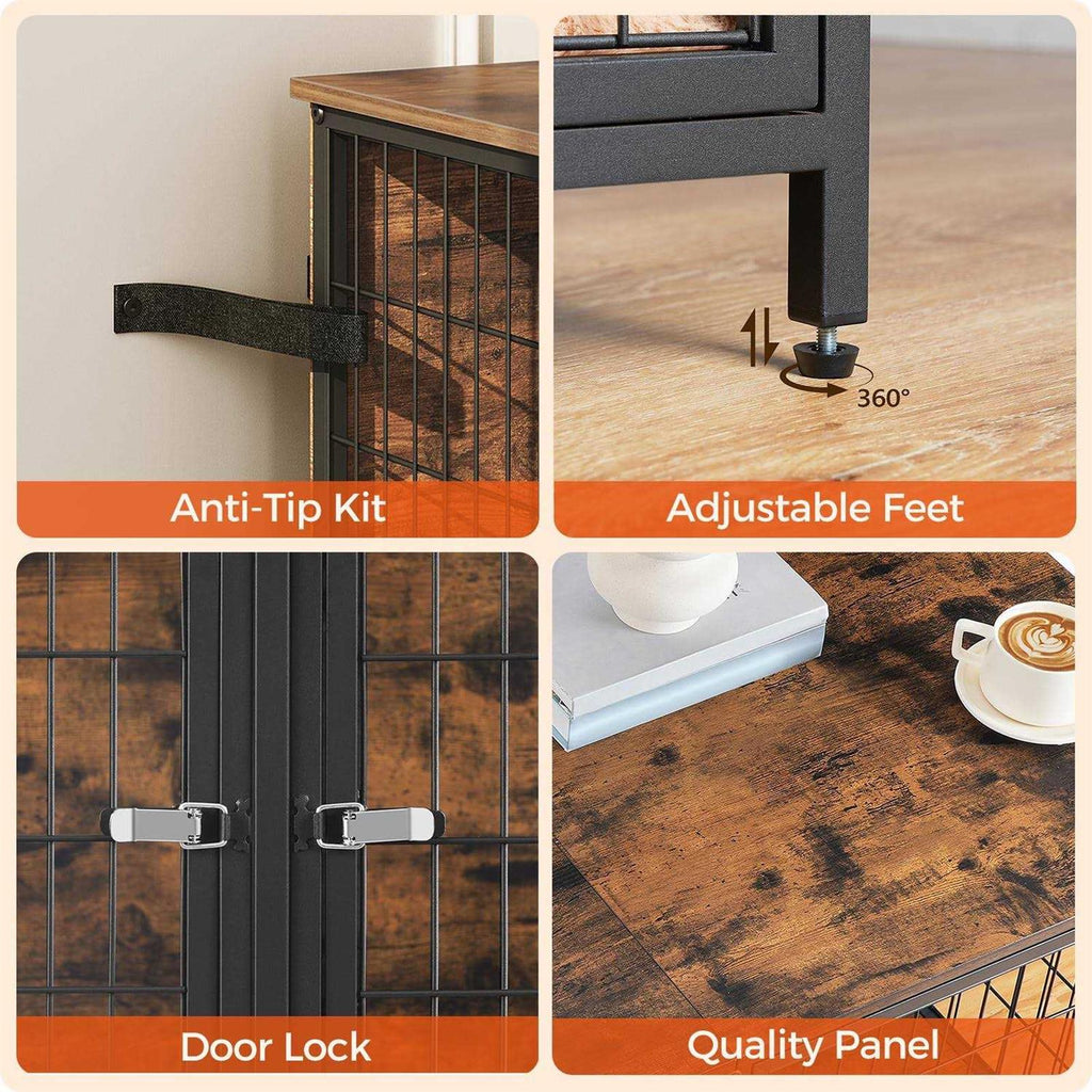 Dog Crate Furniture with Removable Divider Q173
