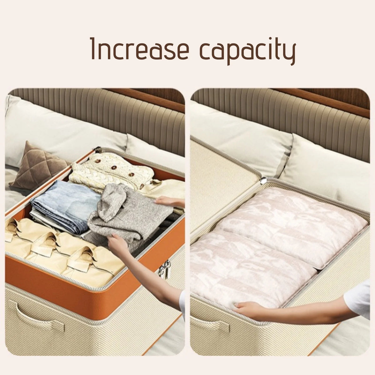 Oxford Zipper Clothes Storage Bag W22177