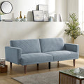 Blue Convertible Futon Sofa Bed S561413