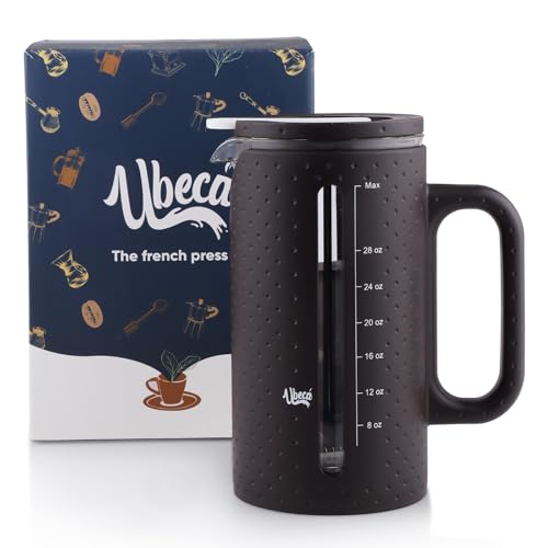 34oz French Press Coffee Maker Borosilicate Glass Carafe BPA-Free F739780