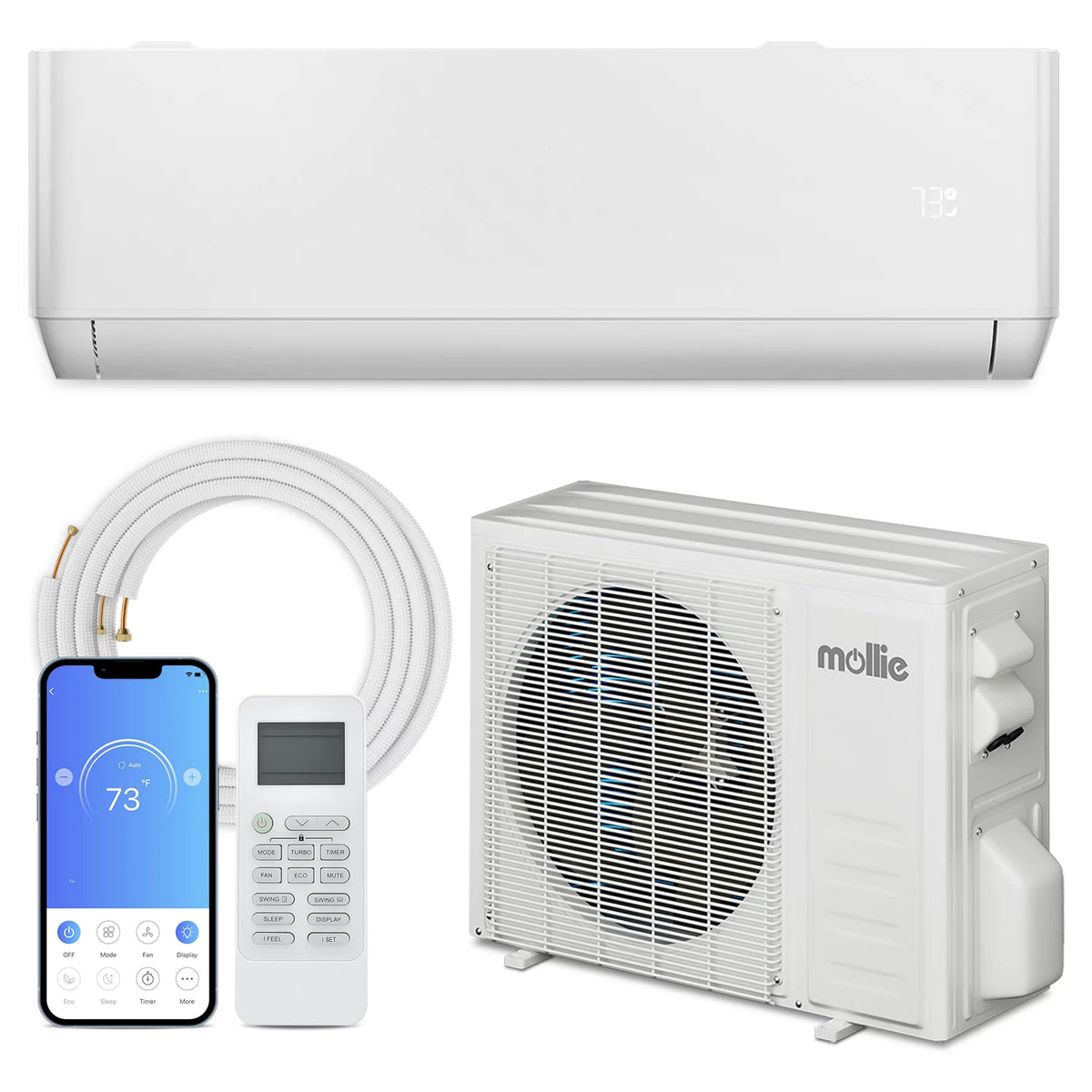 12000 BTU 22 SEER Mini Split Air Conditioner & Heater with WIFI X2749