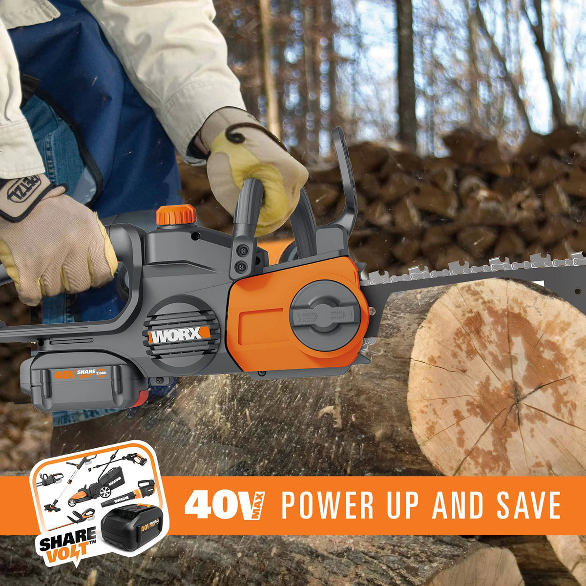 40V Cordless Chainsaw H654