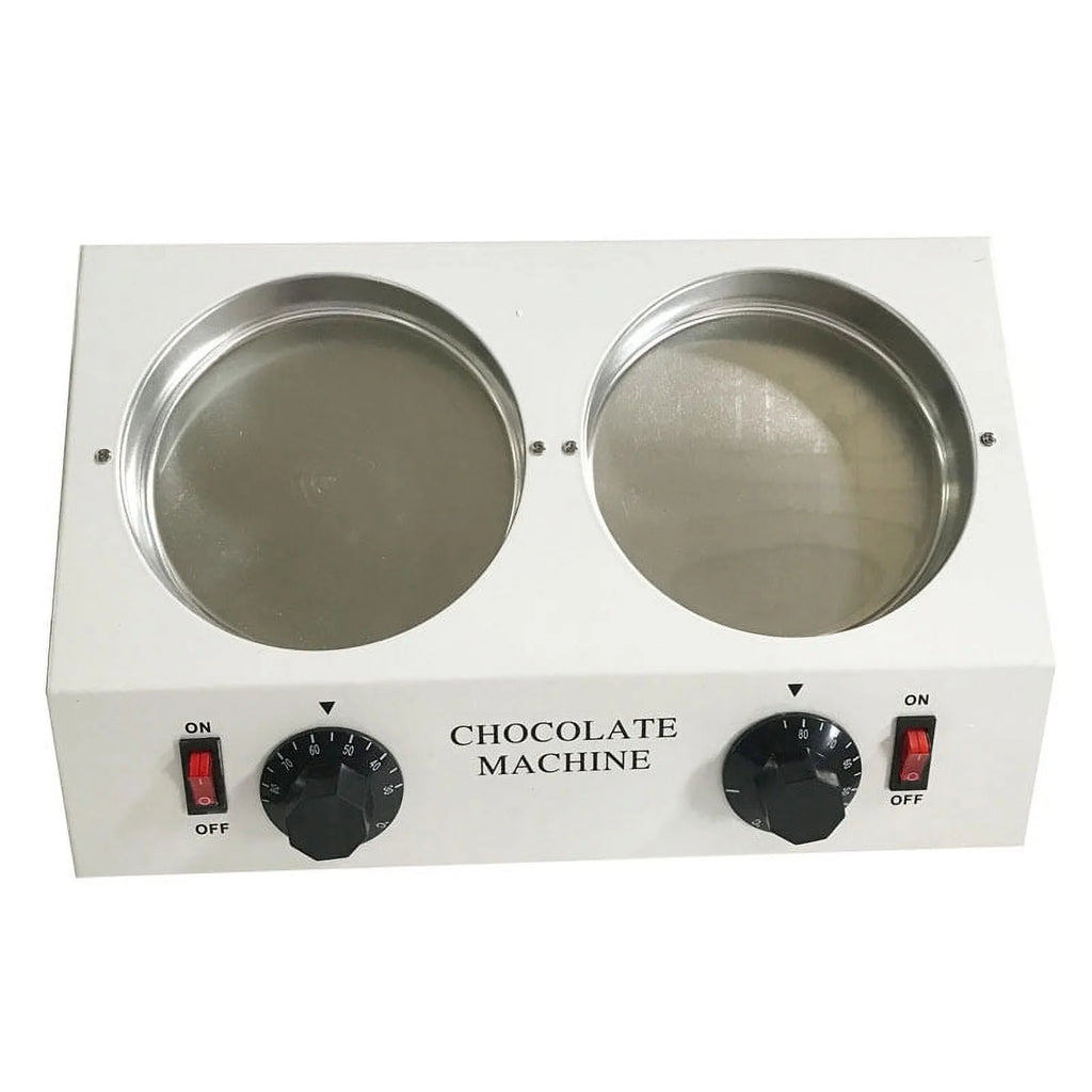 Double Cylinders Chocolate Tempering Melting Machine with 2 Pots D195