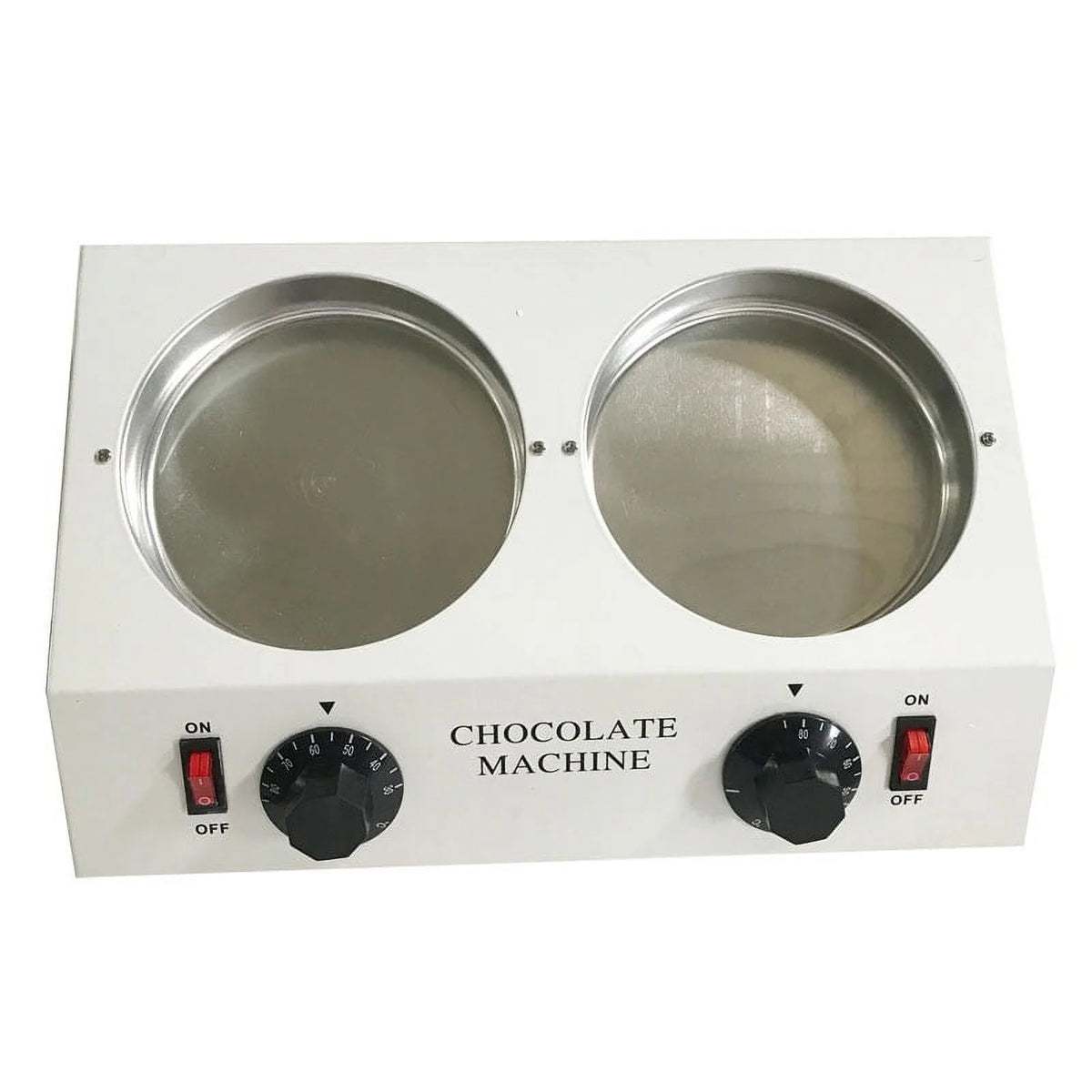 Double Cylinders Chocolate Tempering Melting Machine with 2 Pots D195