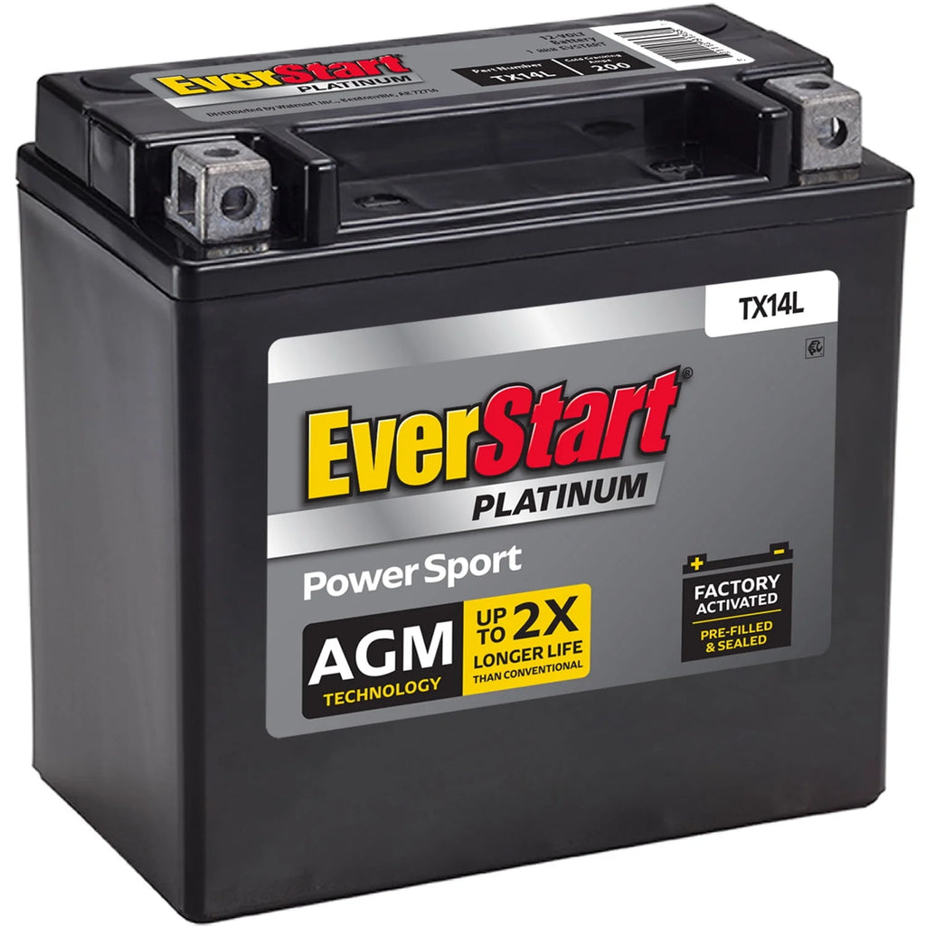 AGM Power Sport Battery Group Size TX14L 12 Volt 200 CCA F12346