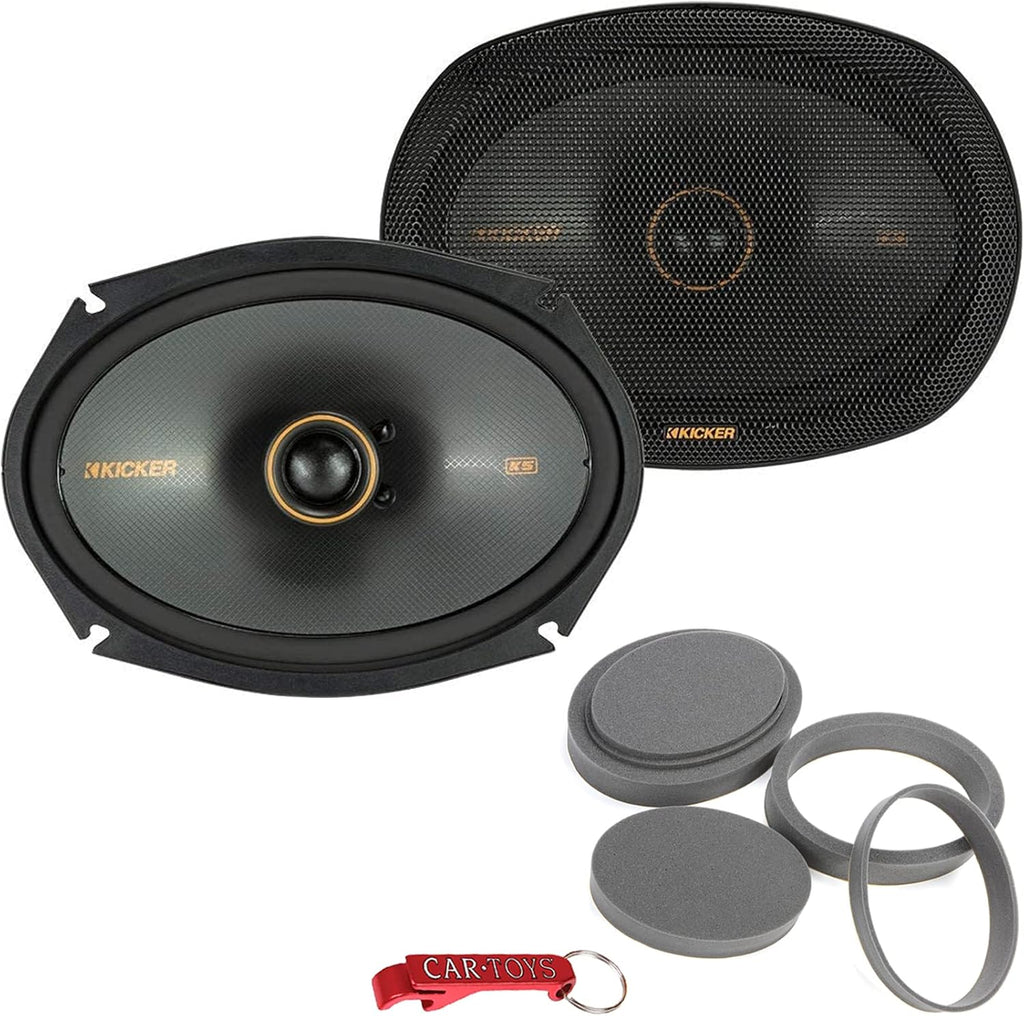6 by 9 Coaxial Car Speakers Pair, 150 Watts RMS J824