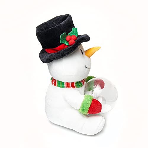 Animated Christmas Snowman LED Light Plush Toy 12 Inches Y4720