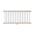 6 ft. Cedar Railing Kit with Aluminum Round Balusters G588157