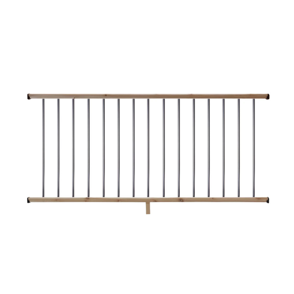 6 ft. Cedar Railing Kit with Aluminum Round Balusters G588157