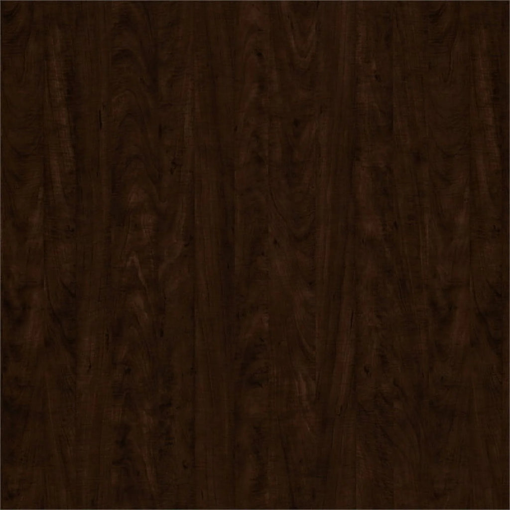 Chocolate Engineered Wood Full Murphy Bed with Closet Organizer C6949