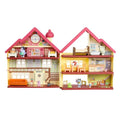 10” Toddler House Playset with 10 Play Pieces B80413
