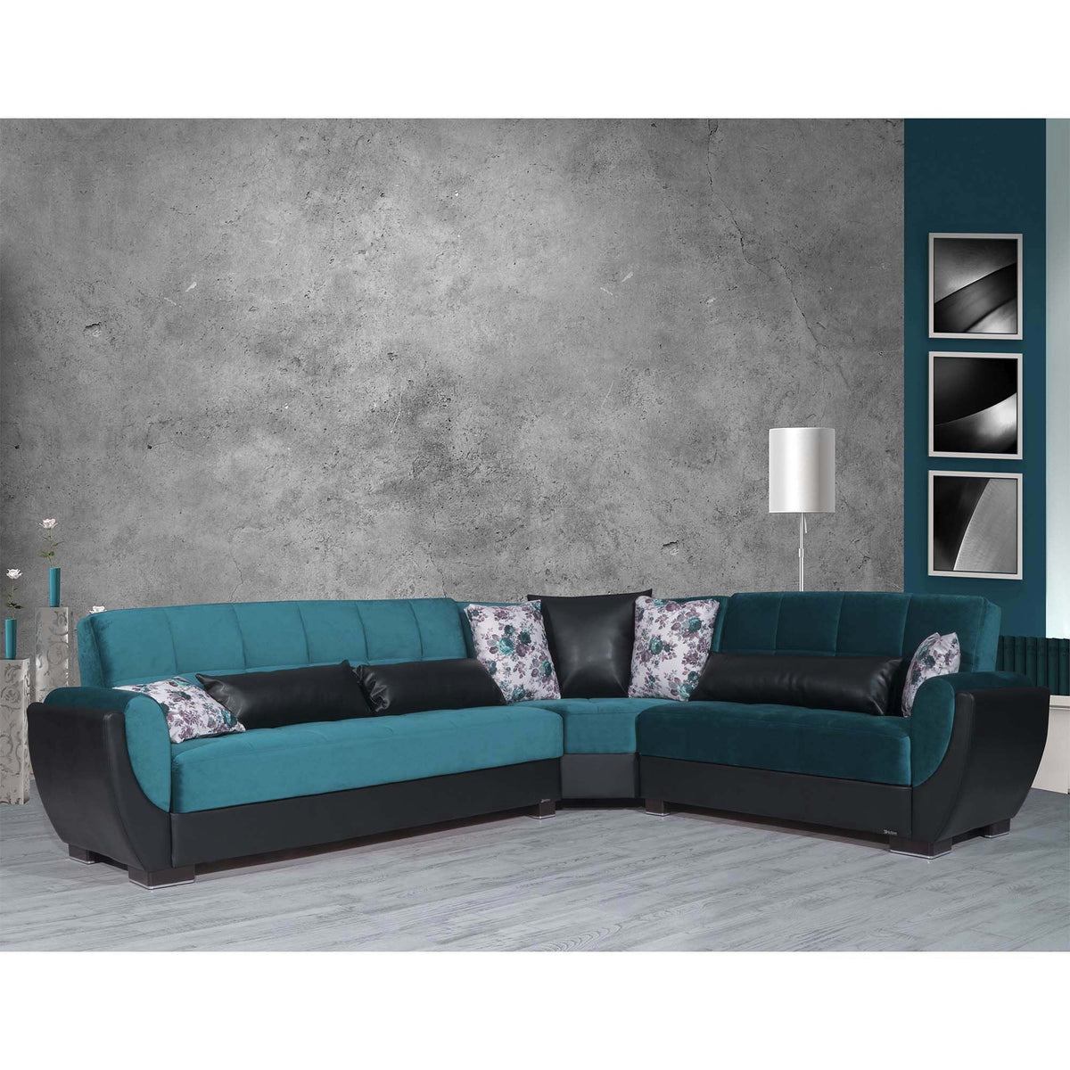 Turquoise Sectional T390895