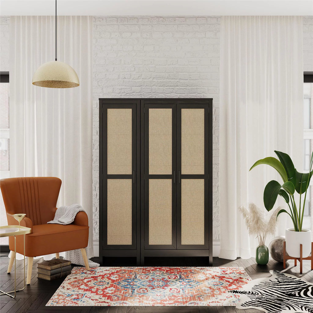 Black Oak 1 Door Cabinet P358449