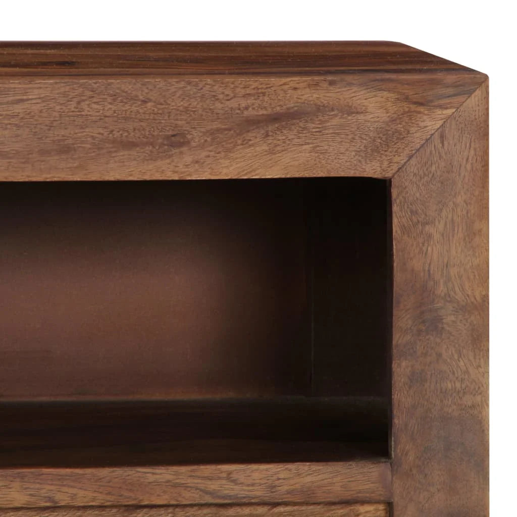Rustic 3 Drawer TV Stand with Cable Outlet N188