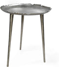 Aluminum Round Side Table, 19" Tall & 16" Diameter P295