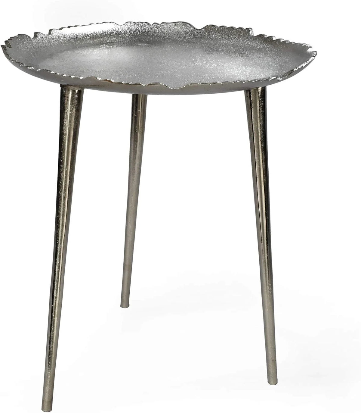 Aluminum Round Side Table, 19" Tall & 16" Diameter P295