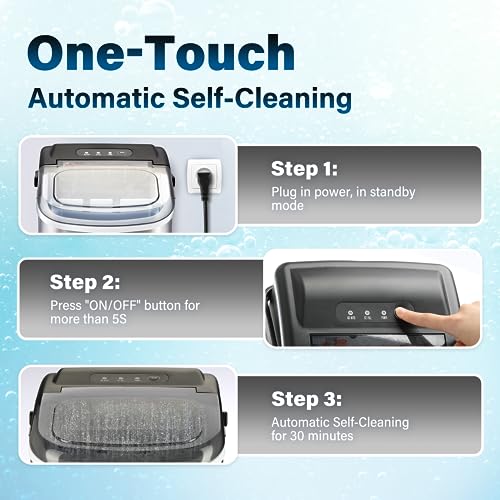 Countertop Ice Maker Machine with Scoop & Basket O8614