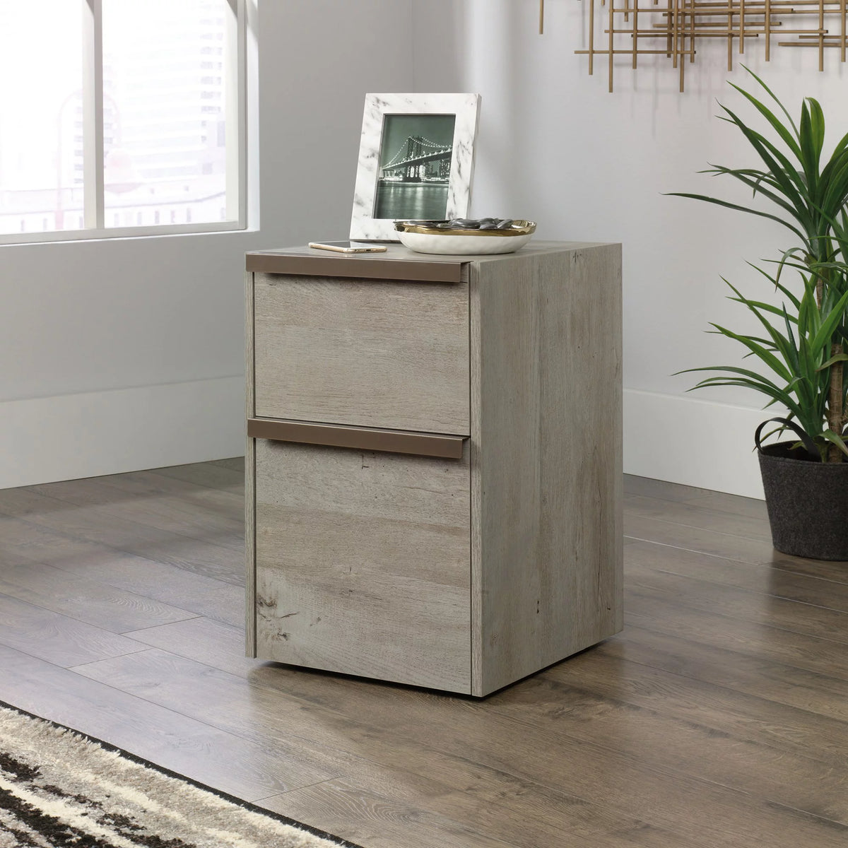 Mystic Oak 2-Drawer Mobile File Cabinet C482803