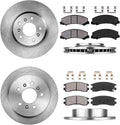 Front and Rear Brake Pads Rotors and Clips F68512