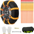 Adjustable Snow Chains for Cars SUV Pickup B37452