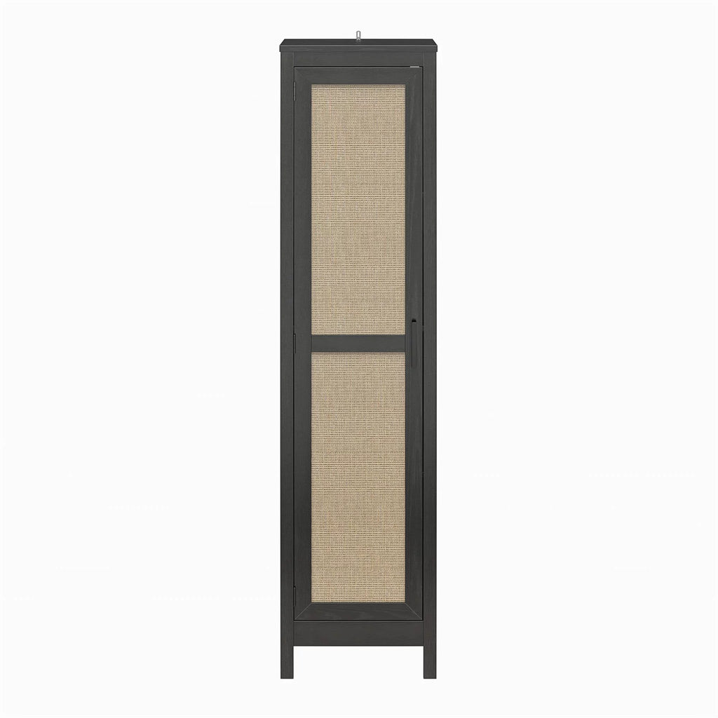 Black Oak 1 Door Cabinet P358449