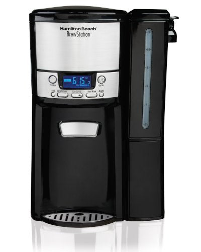 12 Cup Programmable Coffee Maker with 60 oz Removable Reservoir, Black & Stainless Steel N4820