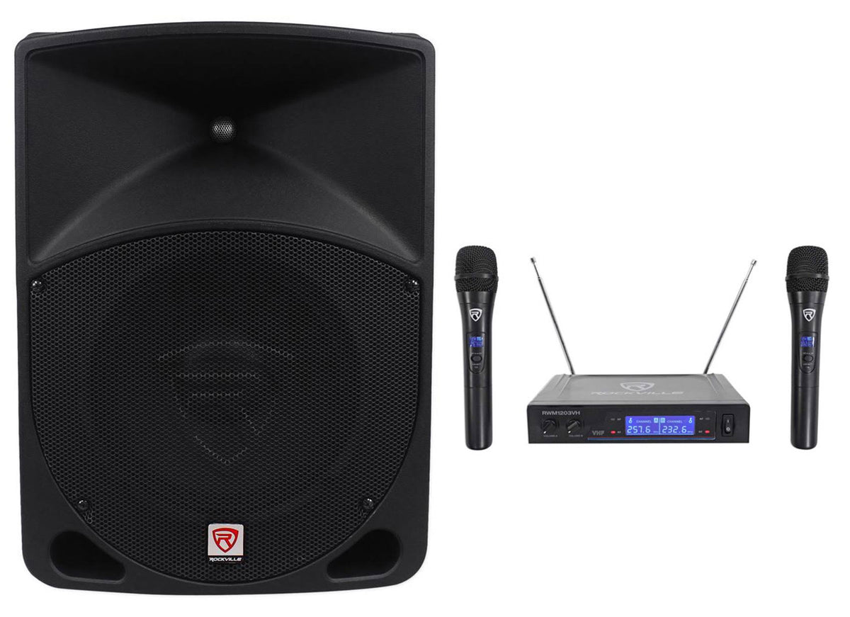 600 Watt 2-Way Powered PA Speaker System U3242