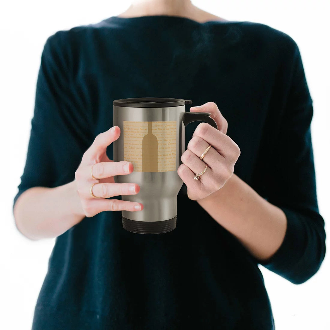 14oz Stainless Steel Travel Mug B7894