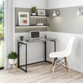 40" W Folding Computer Desk, Grey X35540