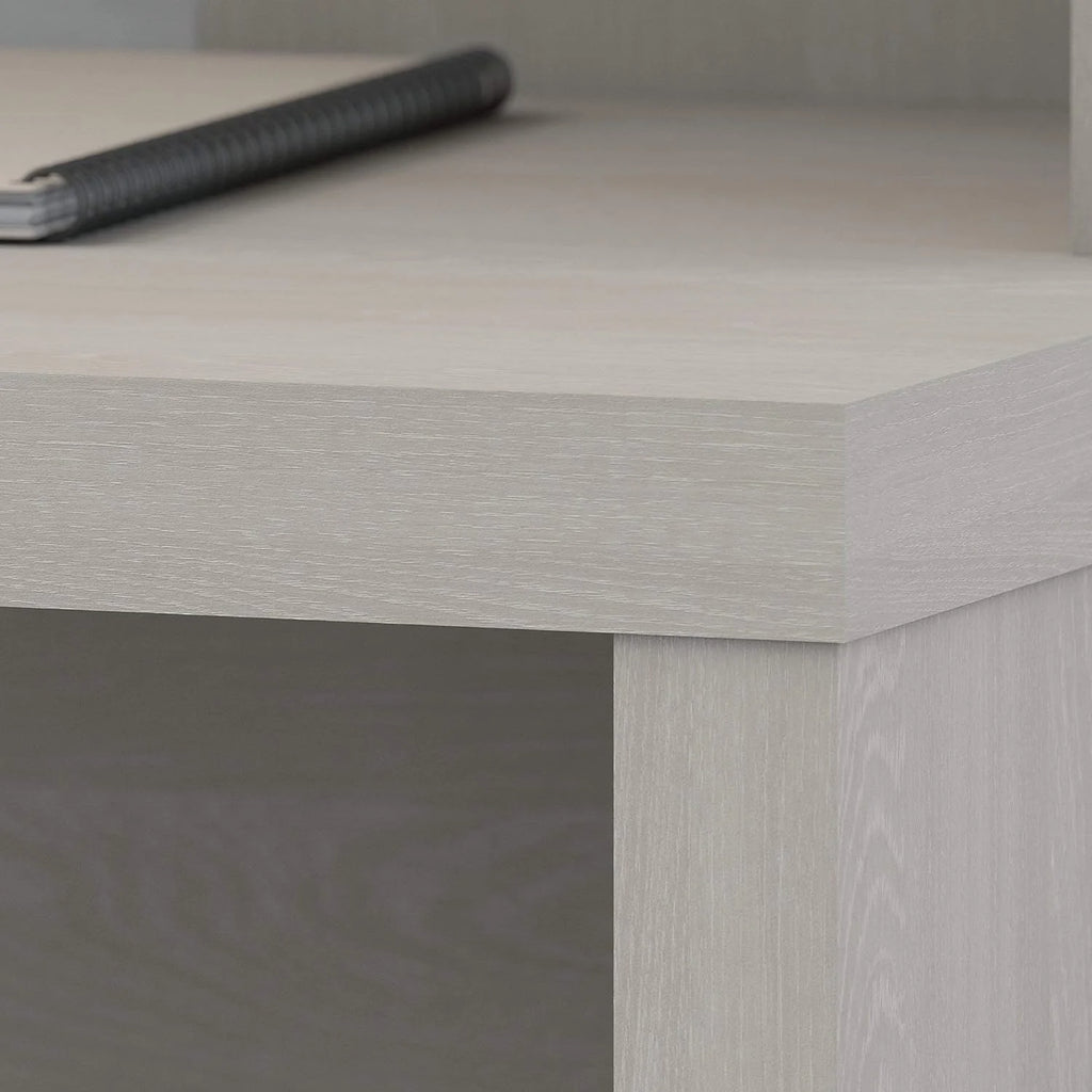 60W Gray Sand Credenza Table with Wire Management M650