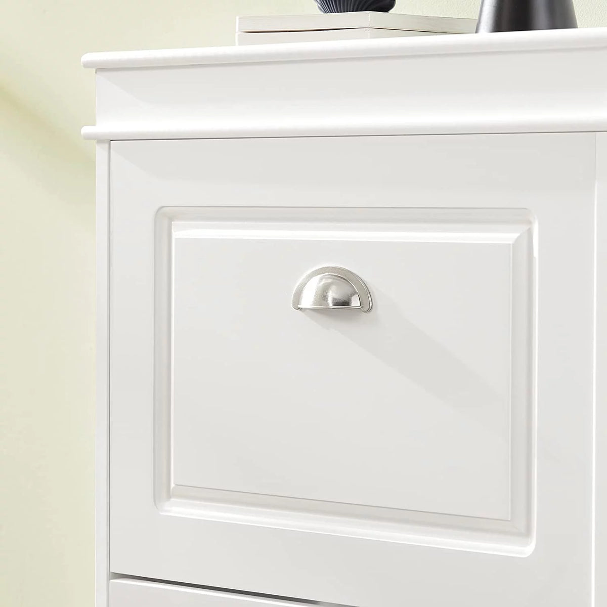 White 2 Flip-Drawers Shoe Cabinet P85240