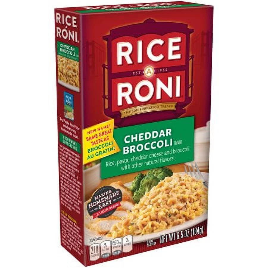 Cheddar Broccoli Rice 6.5oz Pack of 32 L655987