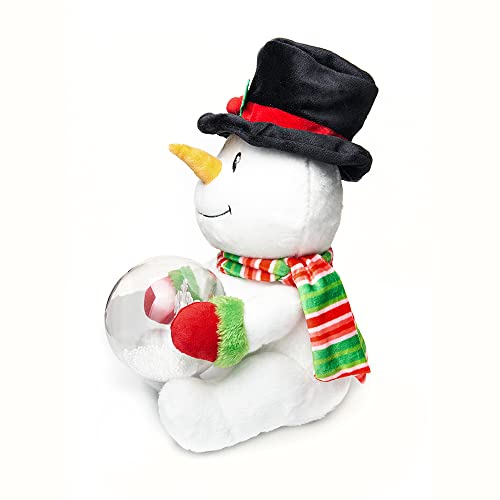 Animated Christmas Snowman LED Light Plush Toy 12 Inches Y4720