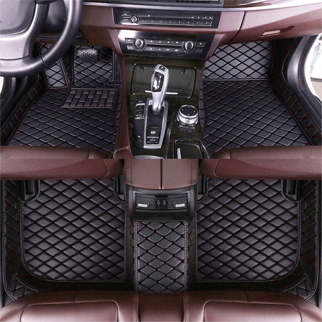 Black Red Car Floor Mats B136