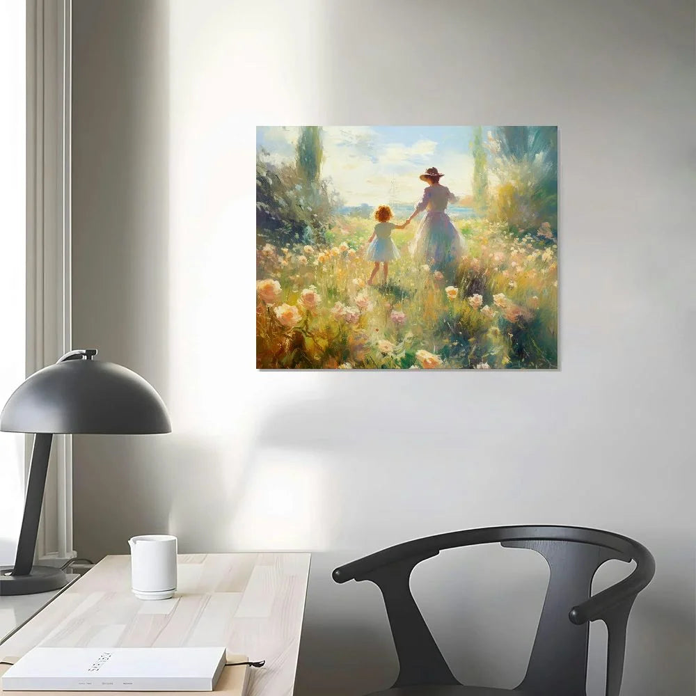 Canvas Prints Wall Art of Floral Oil Paintings Reproduction Q8199